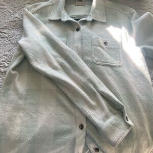ZeroXposur Green Cardigan Sweater with Collar